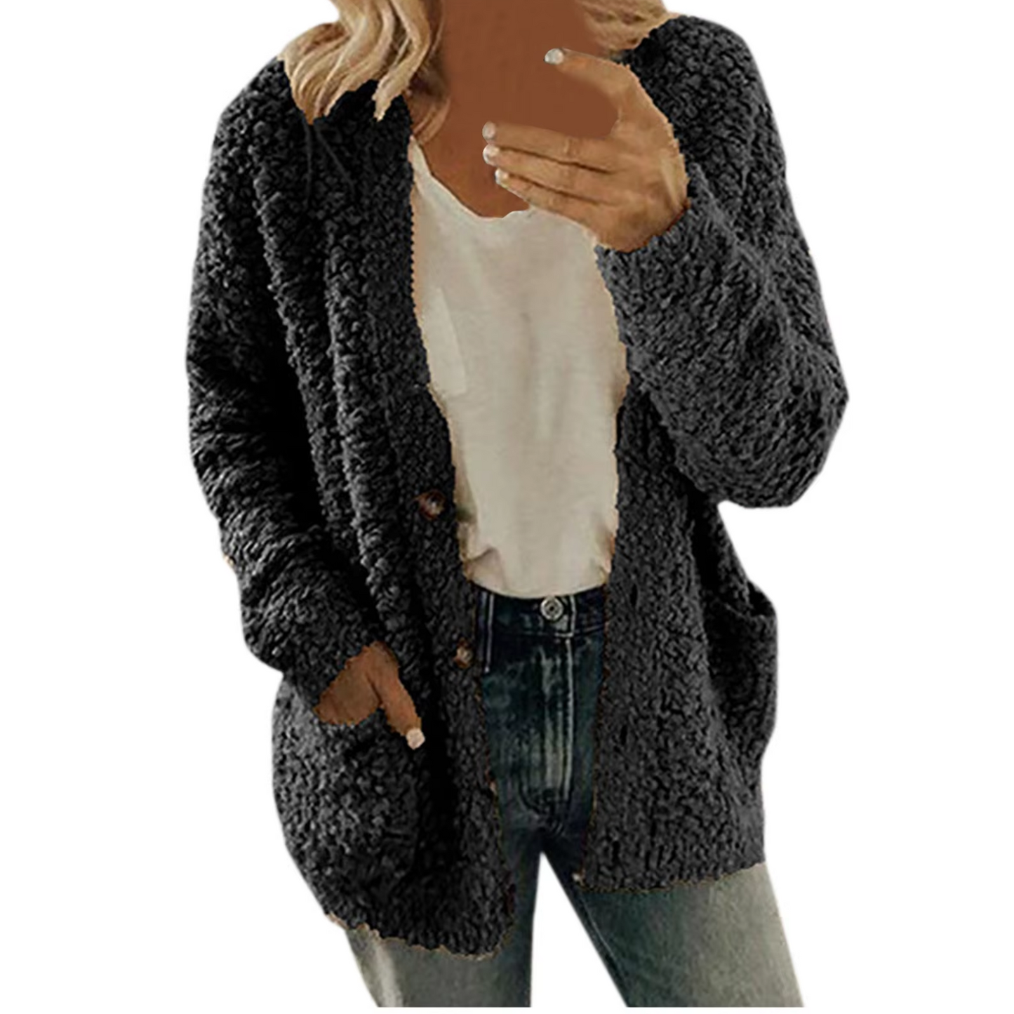 CD | Cardigan de iarnă croit și elegant