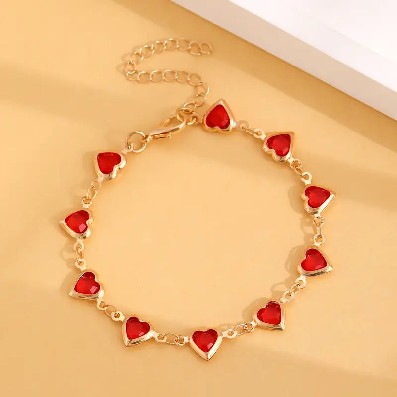 Ophelyra Garnetelle Bracelet | Gold