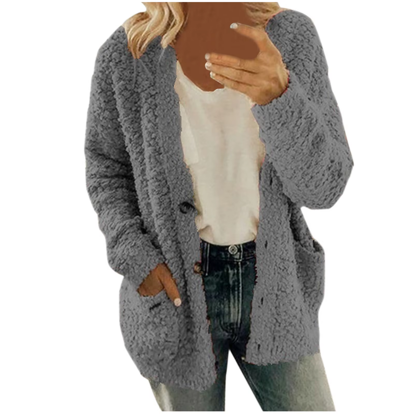 CD | Cardigan de iarnă croit și elegant