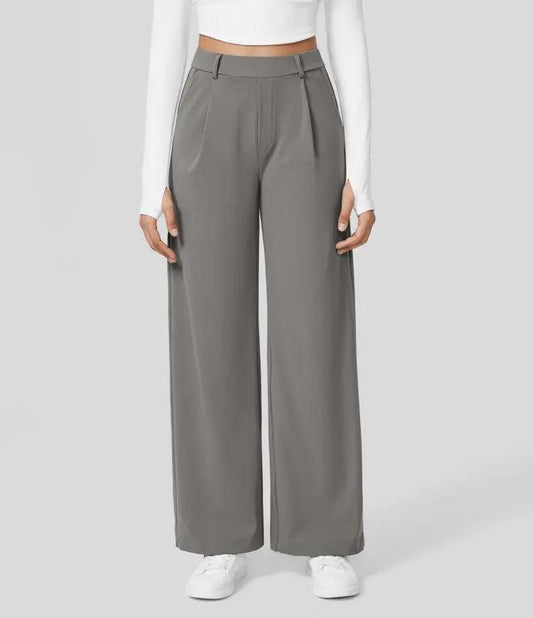 CD | Pantaloni casual eleganți cu picior drept pentru femei