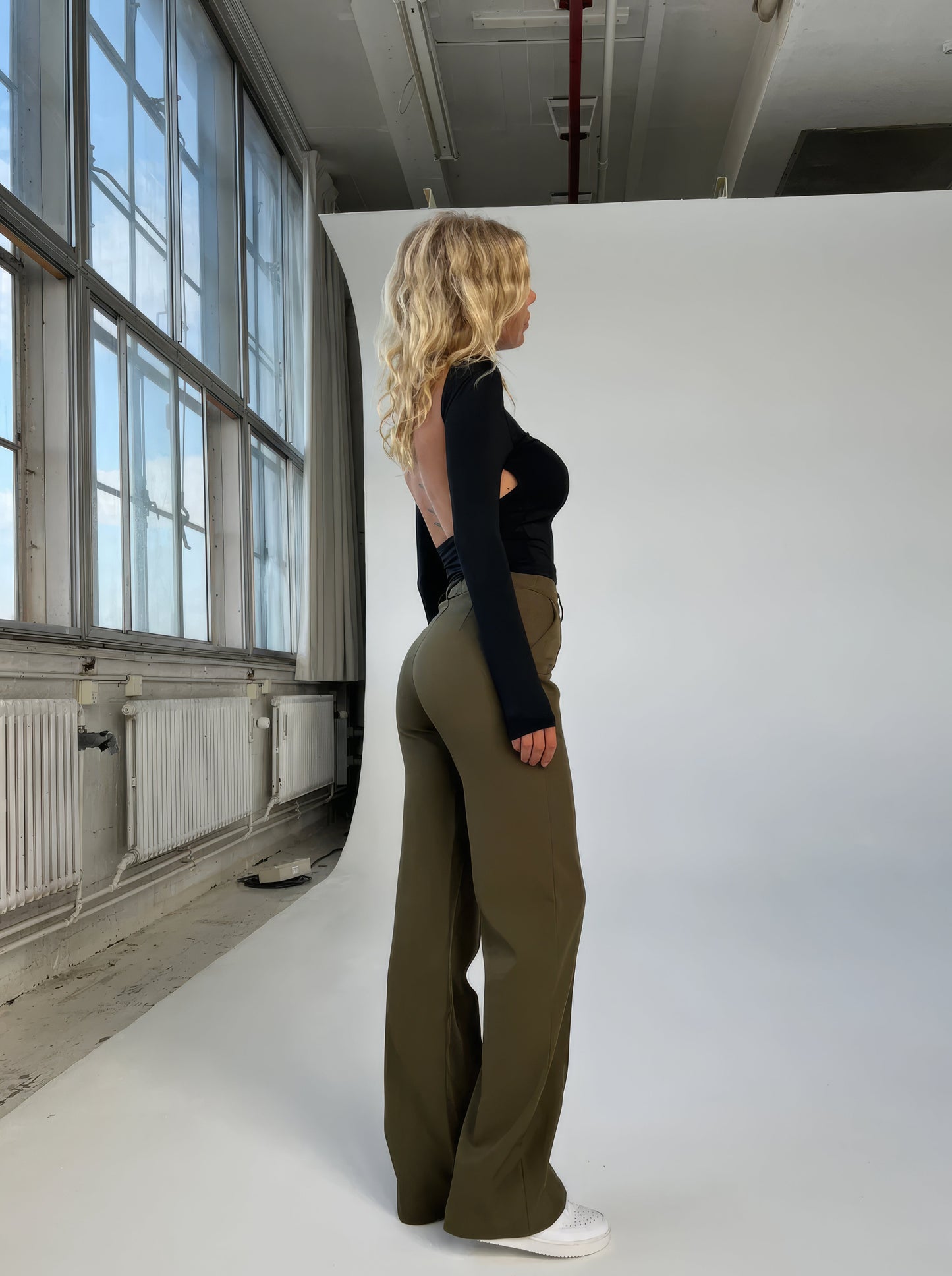 CD | Pantaloni plisați casual pentru femei