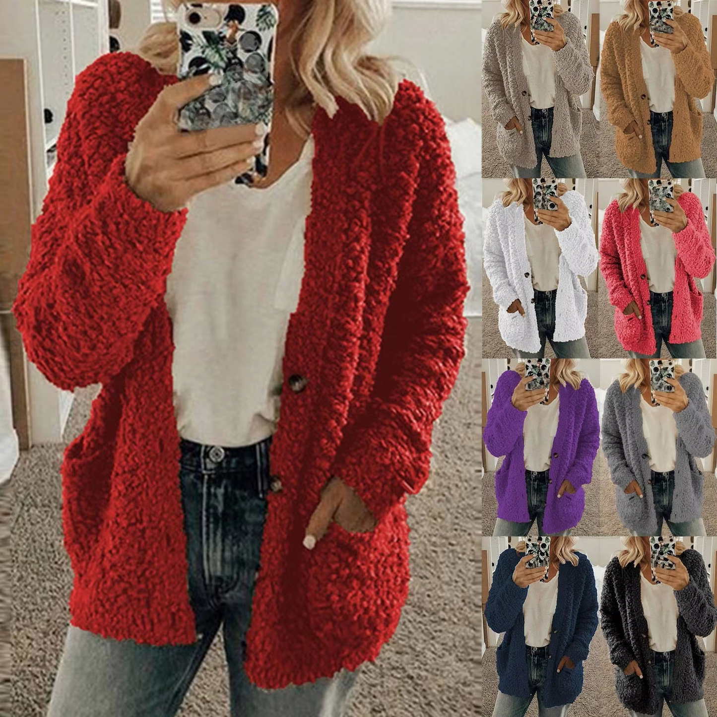 CD | Cardigan de iarnă croit și elegant