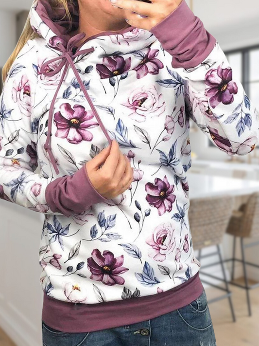 CD | Pulover floral mov elegant