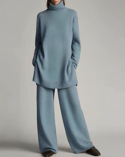 CD | Chic vrac pulover și pantaloni set de iarnă pentru femei