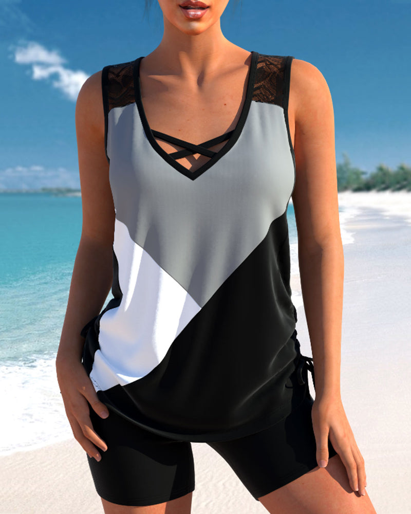 CD | Tankini tricolor
