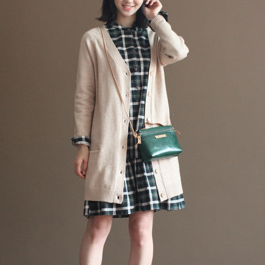 Autumn Chocolate the Rabbit Woolen Blended Knit Cardigans Sweater Coats