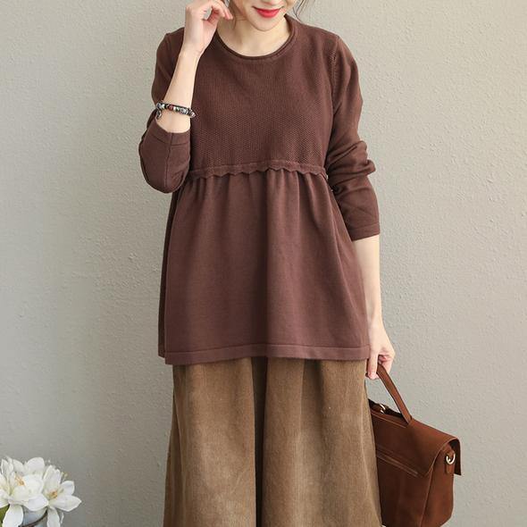 Pure Color Sweater New Tops