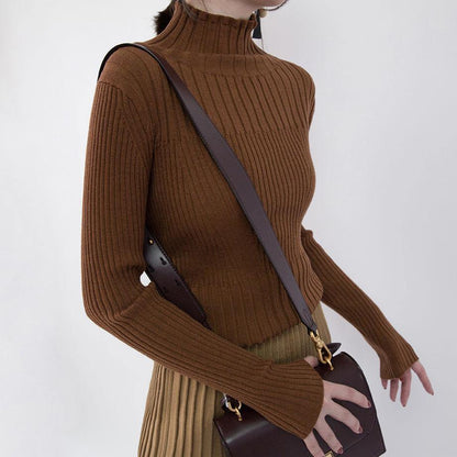 Chocolate Cozy Sweater High Neck Sweaters New Sweater