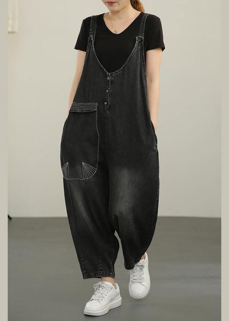 Summer New Washed and Polished White Jumpsuit