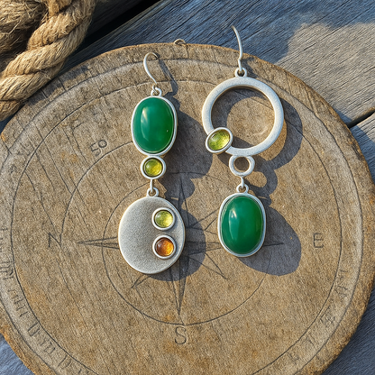 Sabrina | Silver Drop Earrings