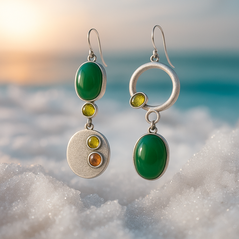 Sabrina | Silver Drop Earrings