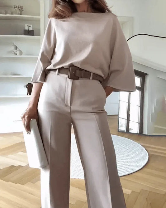 CD | Pantaloni de costum eleganți cu bluză elegantă