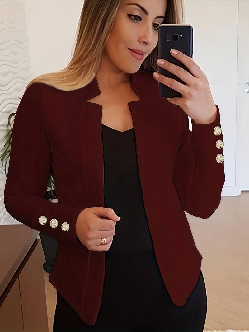 CD | blazer casual cu mâneci lungi și nasturi