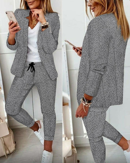 CD | Set blazer chic din două piese