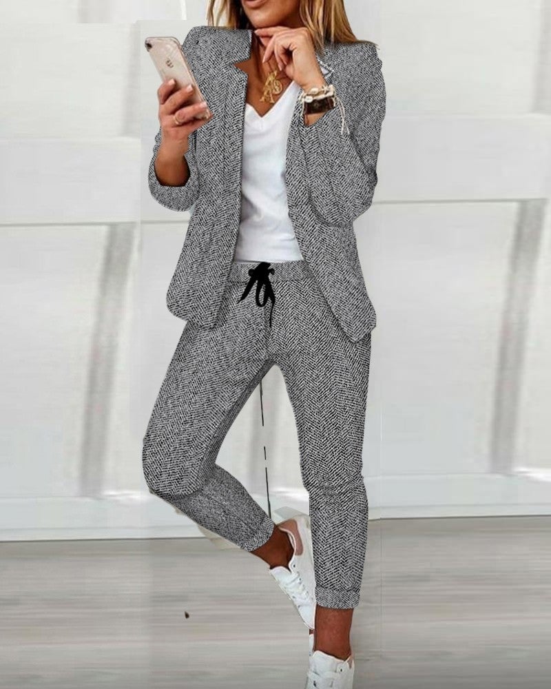 CD | Set blazer chic din două piese