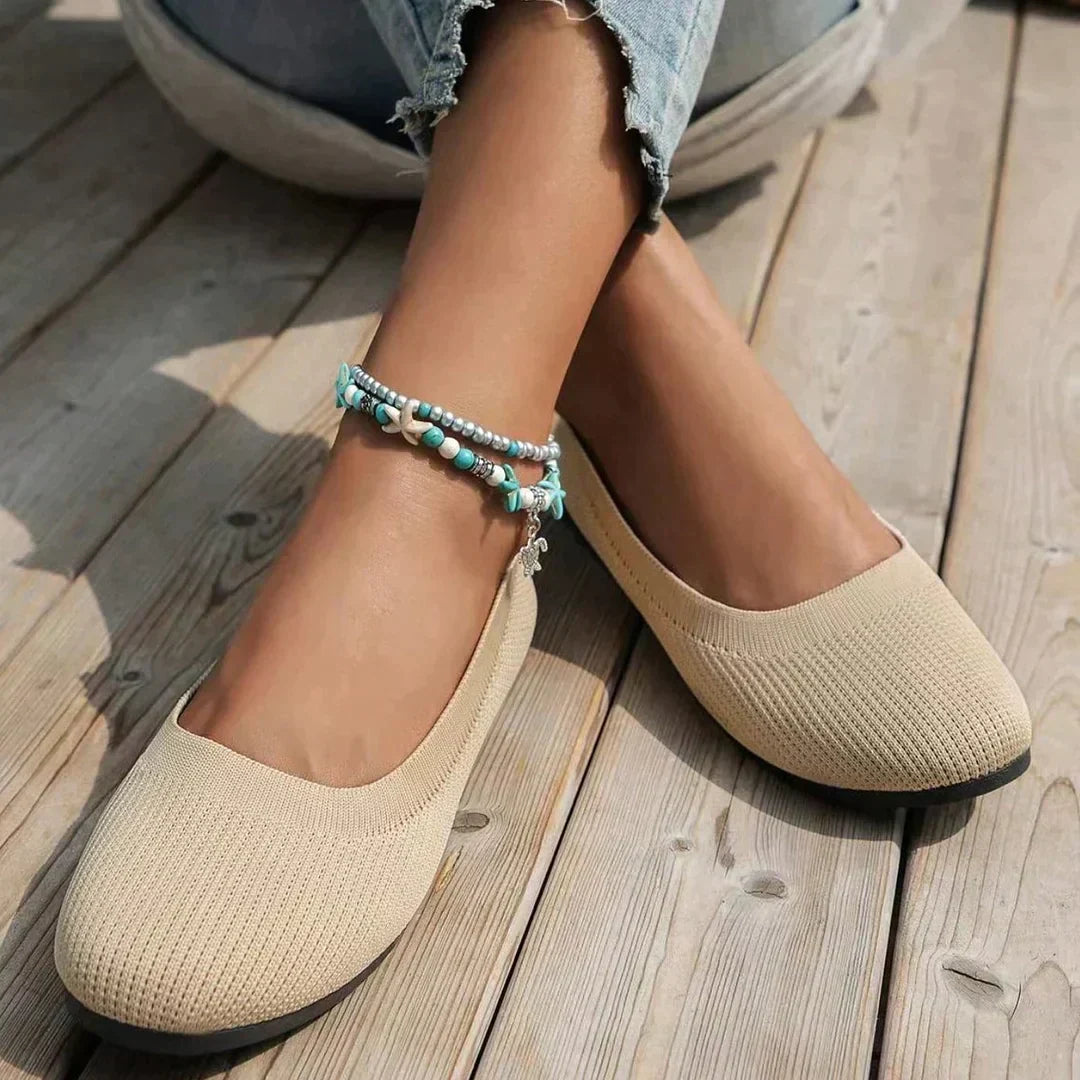 CD | Cap rotund Femei Flats