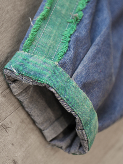 CD | Casual Vintage Loose Fit Patch Denim Fund Jeans Pantaloni