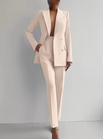 CD | Set de blazer și pantaloni plisați