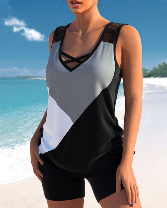 CD | Tankini tricolor