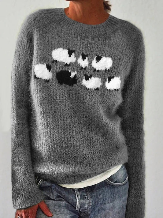 CD | Pulover tricotat Fuzzy Sheep