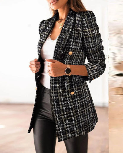 CD | Colecție elegantă - Textură detaliată, nasturi aurii - Perfect pentru muncă sau ocazii elegante