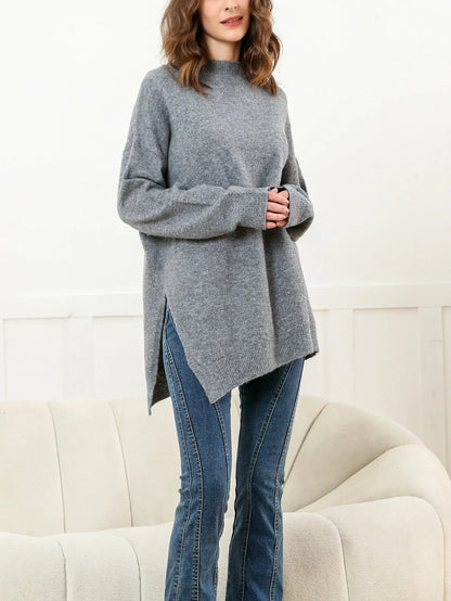 CD | Pulover elegant cu fante laterale