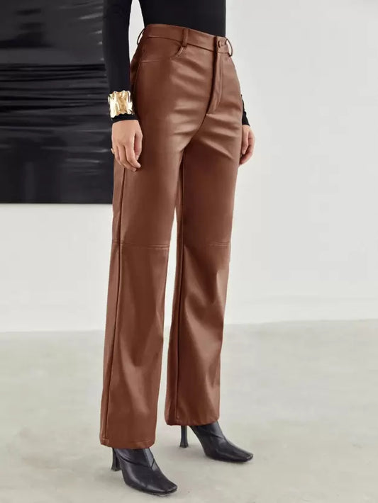 CD | Pantaloni din piele pentru femei