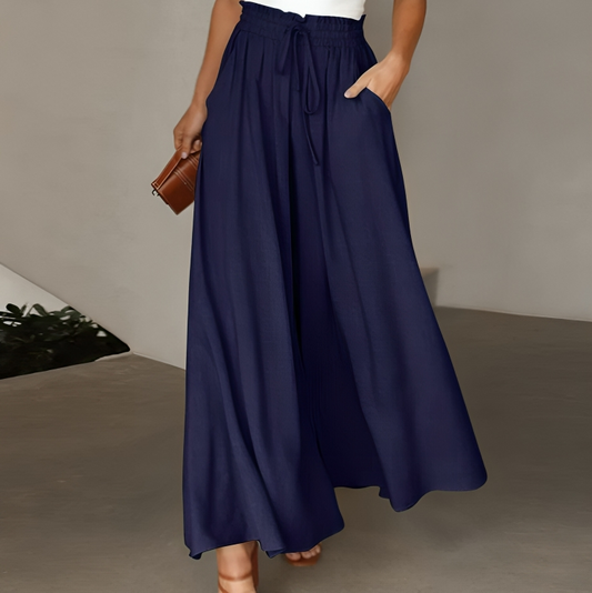 CD | Pantaloni eleganți la modă cu picior lat pentru femei