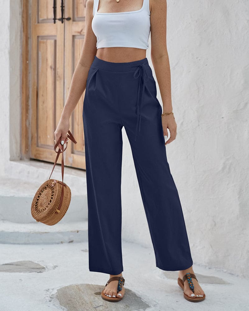 CD | Pantaloni eleganți cu talie înaltă pentru femei