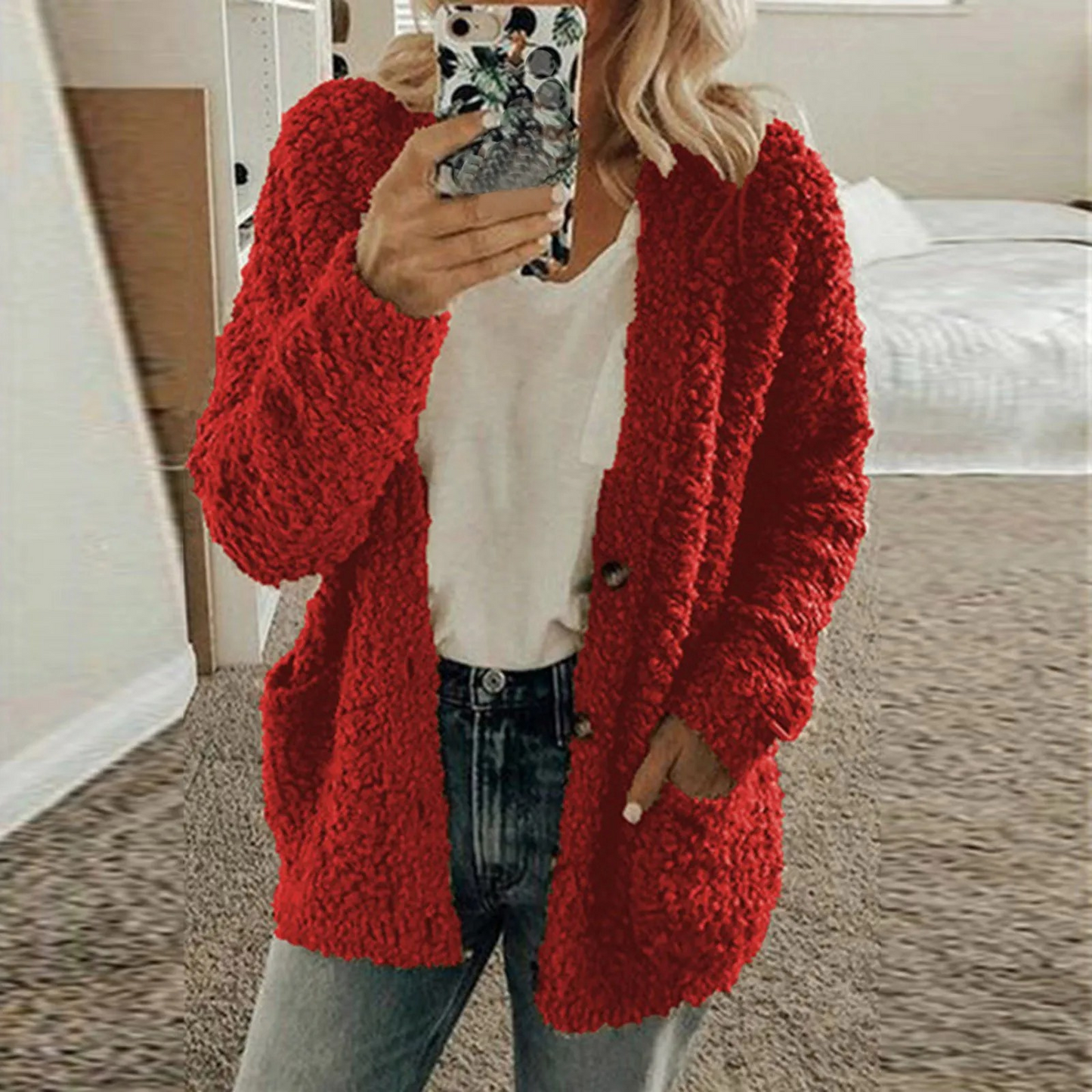 CD | Cardigan de iarnă croit și elegant