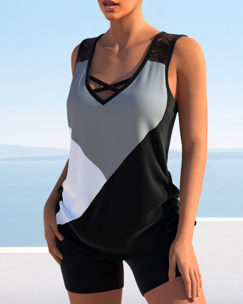 CD | Tankini tricolor