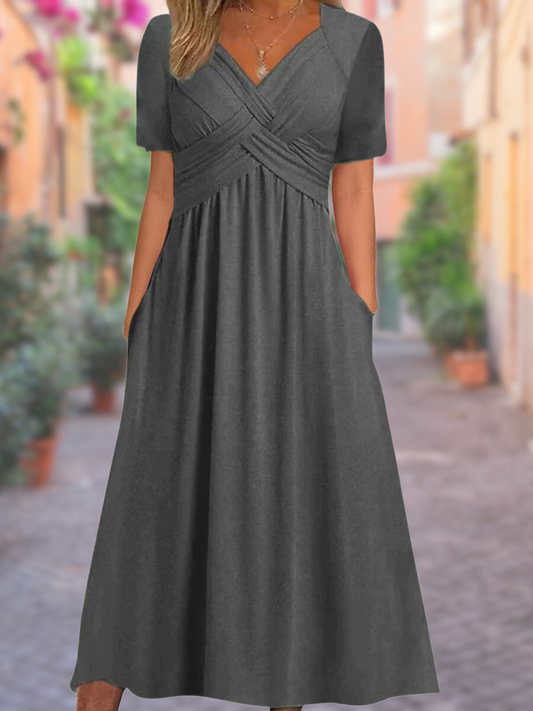 CD | Rochie maxi cu decolteu în V