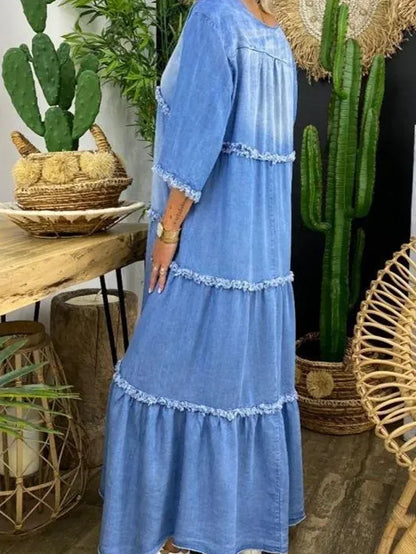CD | Rochie maxi cu decolteu în V