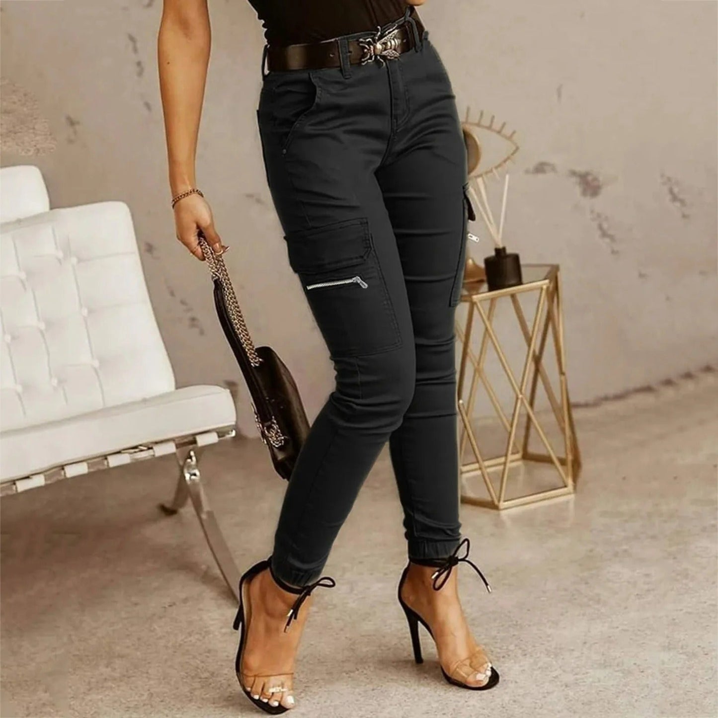 CD | Pantaloni cargo tactici pentru femei