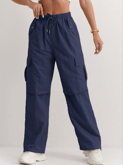 CD | Pantaloni cargo eleganți și confortabili pentru femei în roz