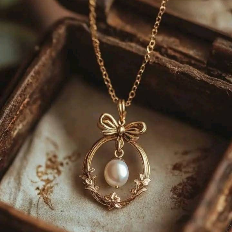 Pearl Garden Wreath Necklace