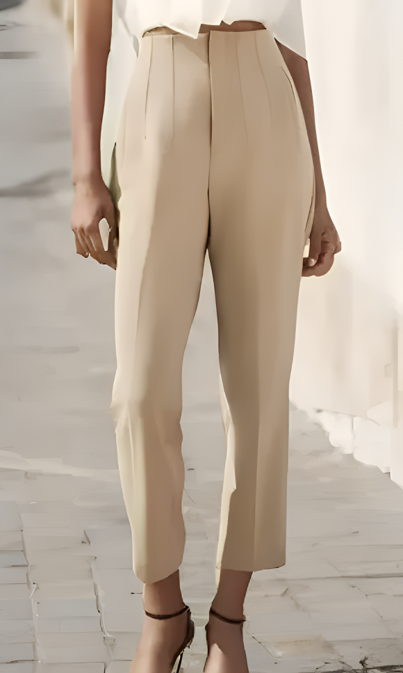 CD | Pantaloni eleganți cu talie înaltă pentru femei