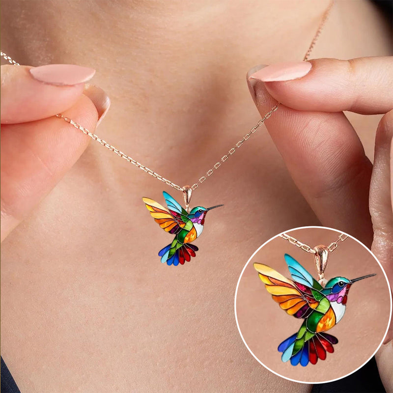 Beautiful Hummingbird Necklace With Bonus Earrings ��� Offer