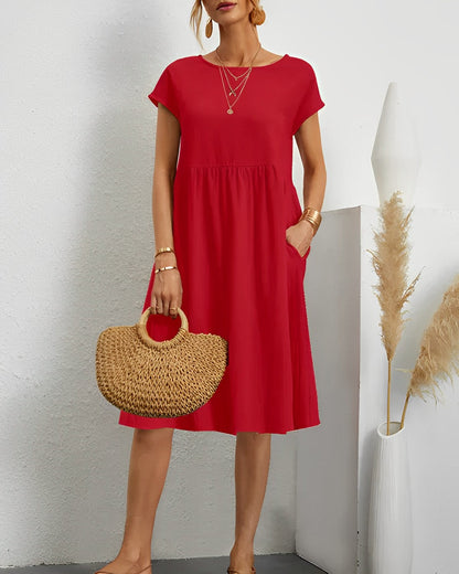 CD | Rochie midi cu buzunar lateral
