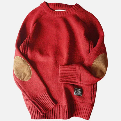 CD | Pulover la modă cu patch-uri pe cot