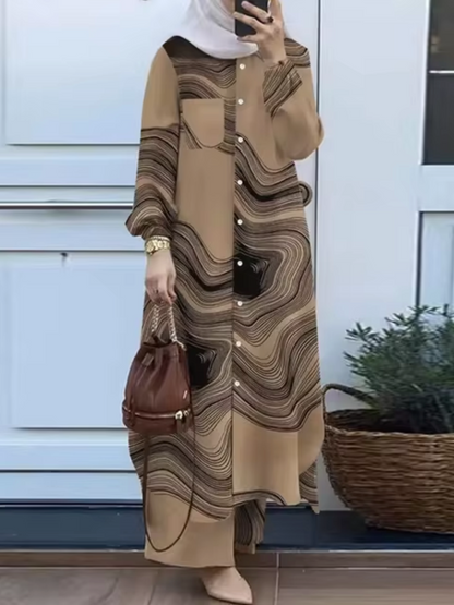 CD | Set la modă din două piese format din pantaloni și rochie