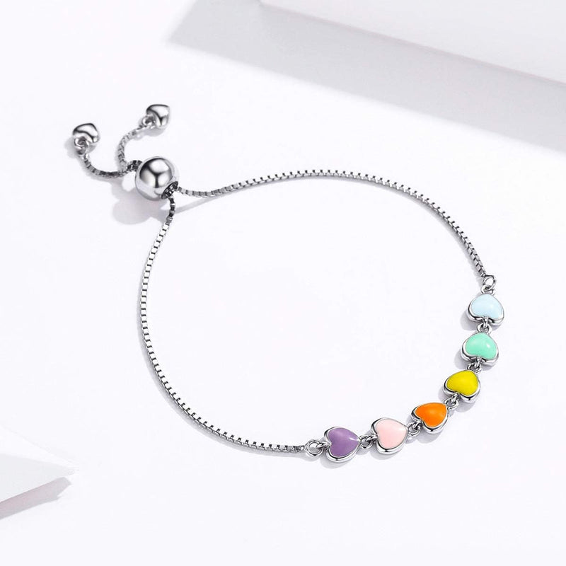 Sterling Silver Paw Print Bracelet ��� Adjustable Fit