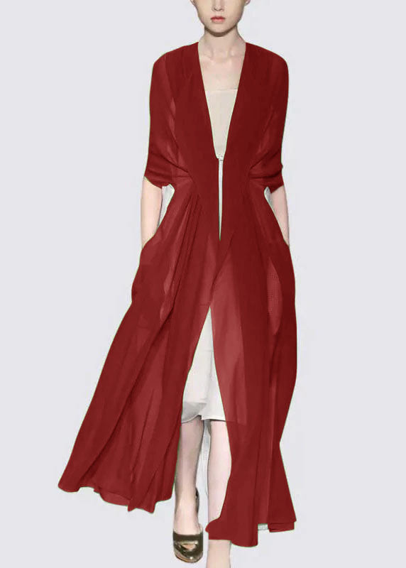 Italian Brown Silk Dress Long Sleeves