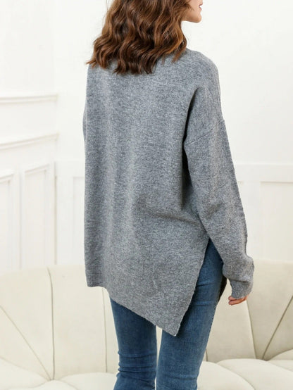 CD | Pulover elegant cu fante laterale