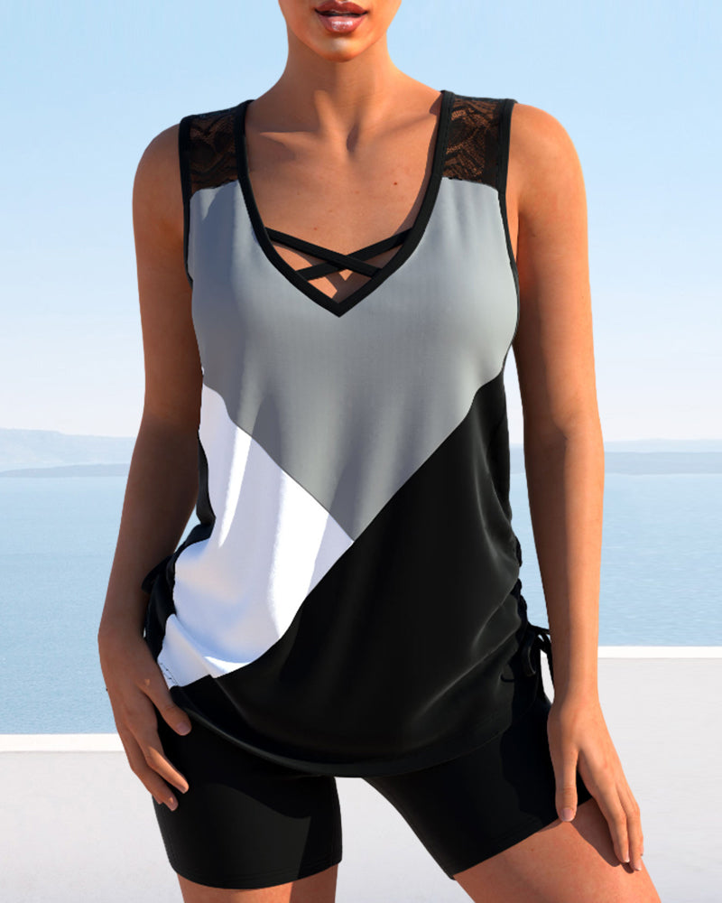 CD | Tankini tricolor