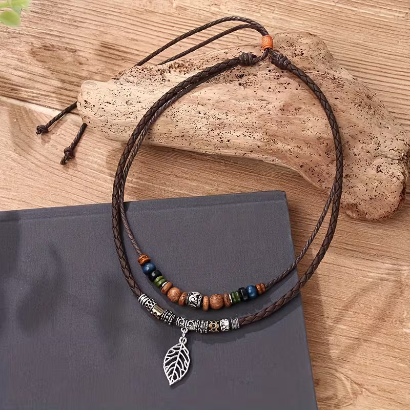 Whispered Woodland Harmony Layered Necklace