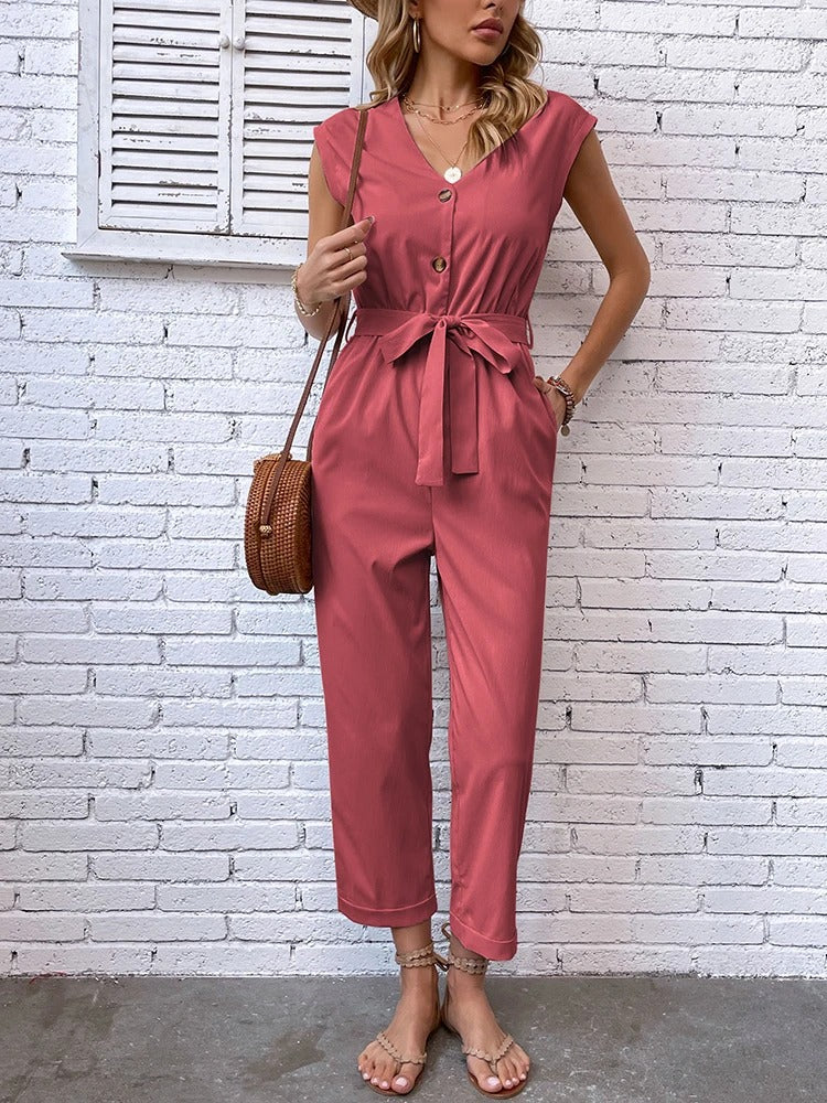 CD | Costum albastru cu pantaloni softshell cu decolteu în V și nasturi pentru femei