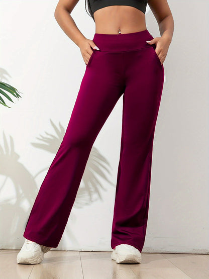 CD | Pantaloni yoga casual, monocolori