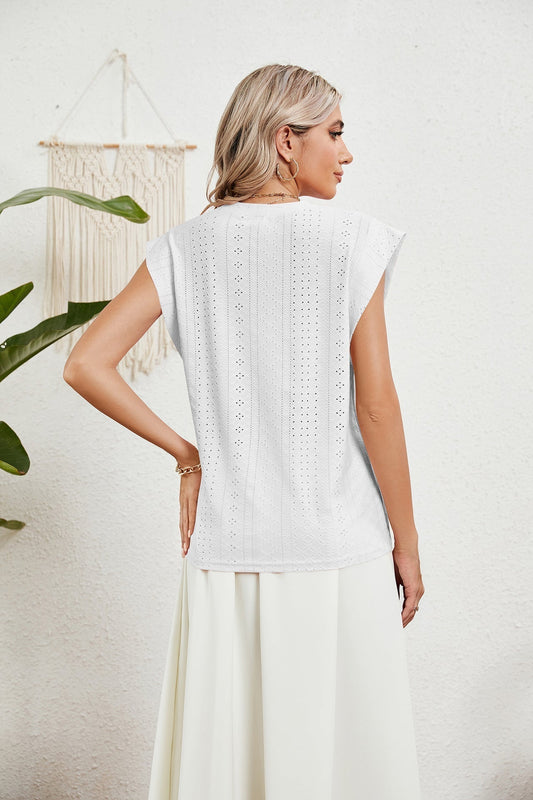 CD | Gilet d'été T-shirt à manches courtes creuses