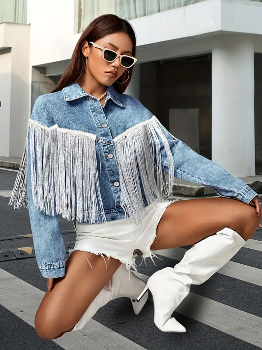 CD | Vintage Tassel Jacket pentru femei